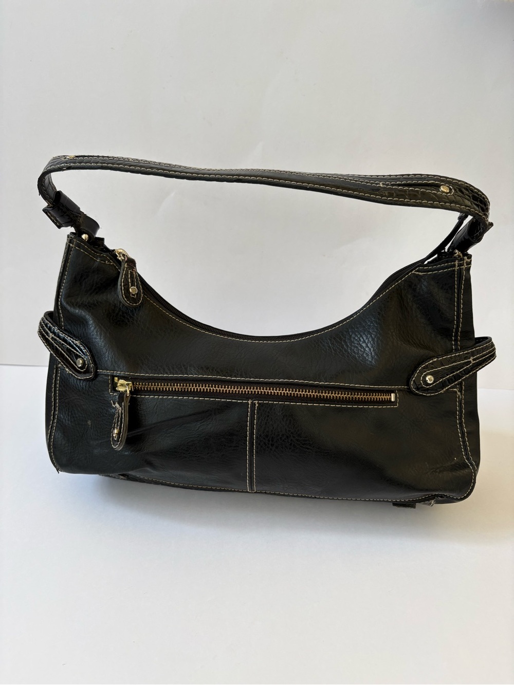 VNTG Y2K Liz Claiborne Black Purse Shoulder Bag Baddie Career Academia Preppy